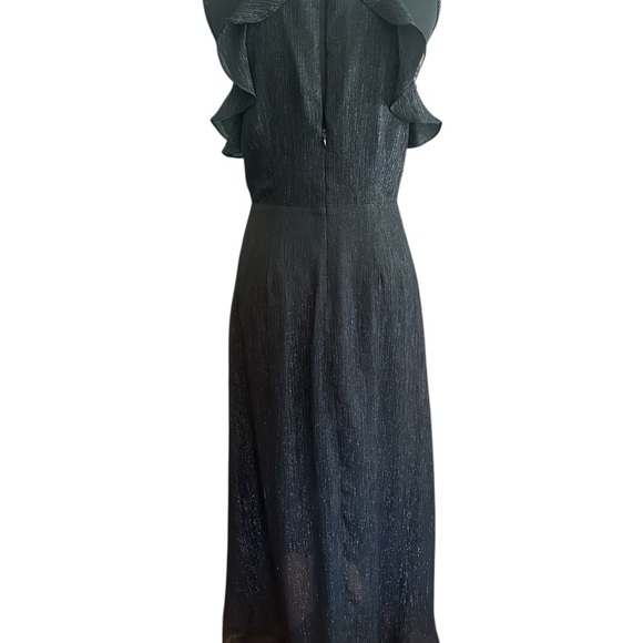 ASTR Shimmering Black High Low Feminine Halter Dress - Picture 8 of 10